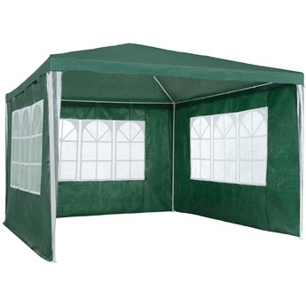 Składany pawilon namiot ogrodowy 3x3m z 3 ścianami - zielony