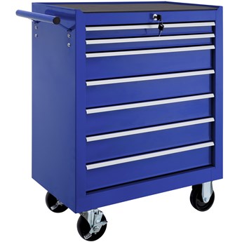 Wózek narzędziowy warsztatowy 7 szuflad - niebieski