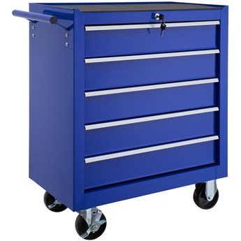 Wózek narzędziowy warsztatowy 5 szuflad - niebieski