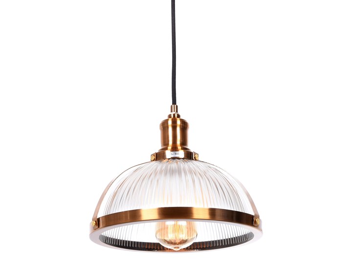 LAMPA WISZĄCA LOFT MOSIĘŻNA BRICO Szkło Lampa z kloszem Tkanina Chrom Lampa z abażurem Mosiądz Kolor Złoty