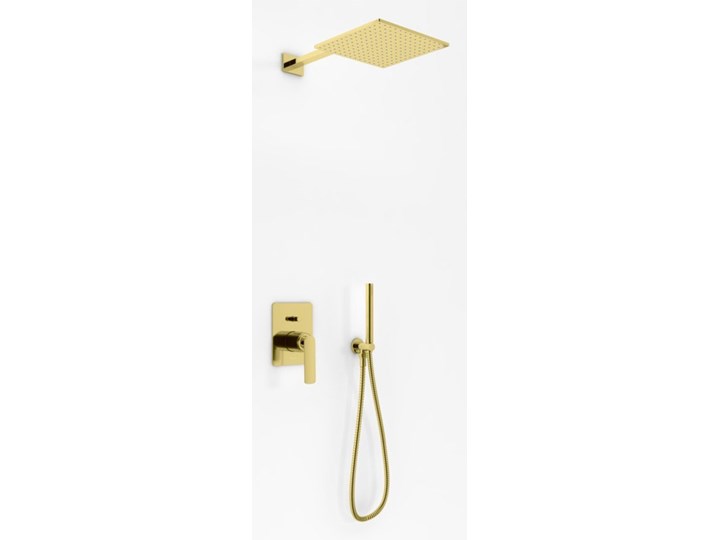 Zestaw prysznicowy podtynkowy Kohlman Experience GOLD QW210EGDQ30 Wyposażenie Z słuchawką