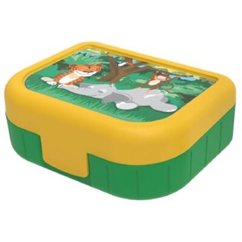 Pojemnik plastikowy ROTHO Memory Kids 1016410600 1 L Żółto-zielony