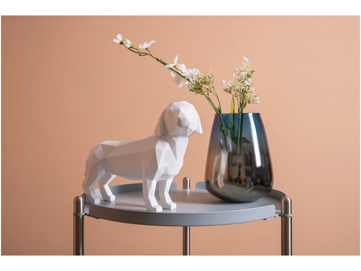 Matowa biała figurka PT LIVING Origami Standing Dog, wys. 20,8 cm Kolor Biały Kategoria Figury i rzeźby