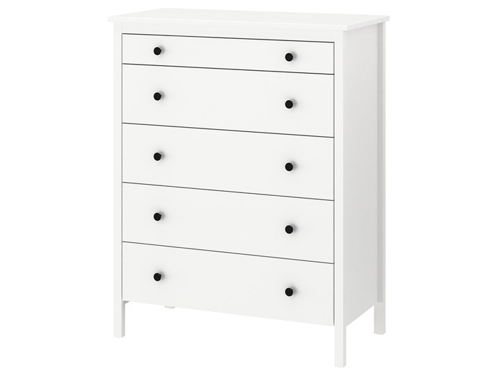 IKEA KOPPANG Komoda, 5 szuflad, Biały, 90x114 cm