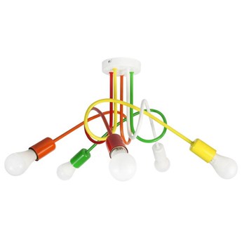 Kolorowa Lampa Sufitowa Mondo 5 Mix3 Loft do pokoju dziecka