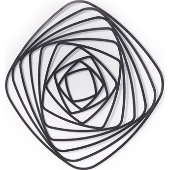 Panel ścienny metalowy czarny 69x1 cm