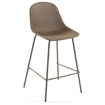 Hoker beżowy nogi metalowe beżowe 107cm