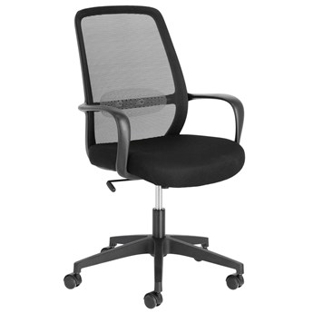 Krzesło biurowe z podłokietnikami czarne