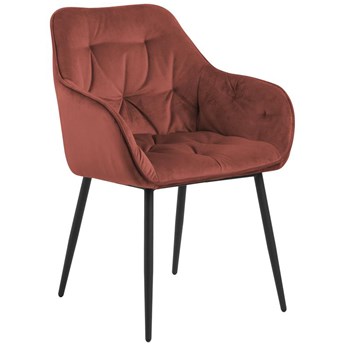 Krzesło z podłokietnikami Jarvis 58x83 cm koralowe