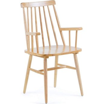 Krzesło Tressia z podłokietnikami w kolorze naturalnym