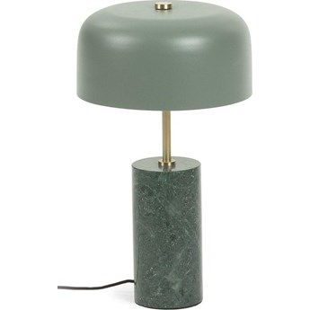 Lampa stołowa marmurowa zielona 44 cm