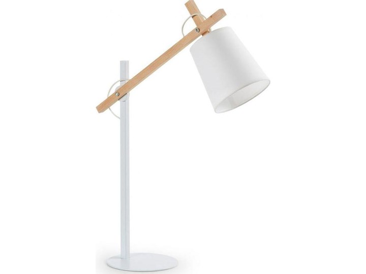 Lampa stołowa Kosta biała Kategoria Lampy stołowe Metal Drewno Lampa z abażurem Kolor Biały