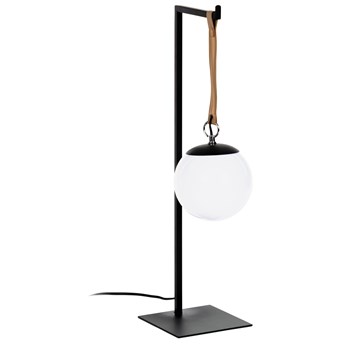 Lampa stołowa metalowa biała 14x60 cm