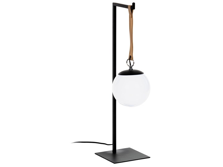 Lampa stołowa Monteiro czarna Szkło Metal Tworzywo sztuczne Kategoria Lampy stołowe