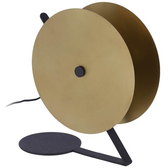 Lampa stołowa metalowa czarna 30x35 cm
