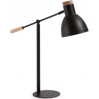Lampa stołowa LED metalowa czarna 47x54 cm