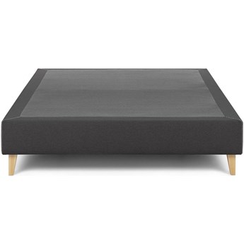 Łóżko drewniane szare nogi drewniane 190x140 cm