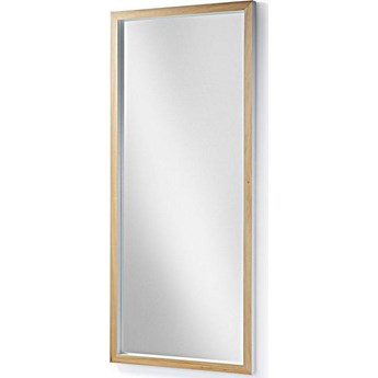 Lustro Drop 78x178 cm rama biało-drewniana