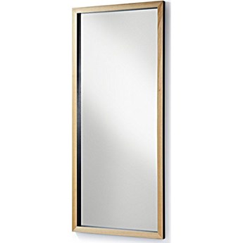 Lustro Enzo z litego drewna ayous 78 x 178 cm czarne