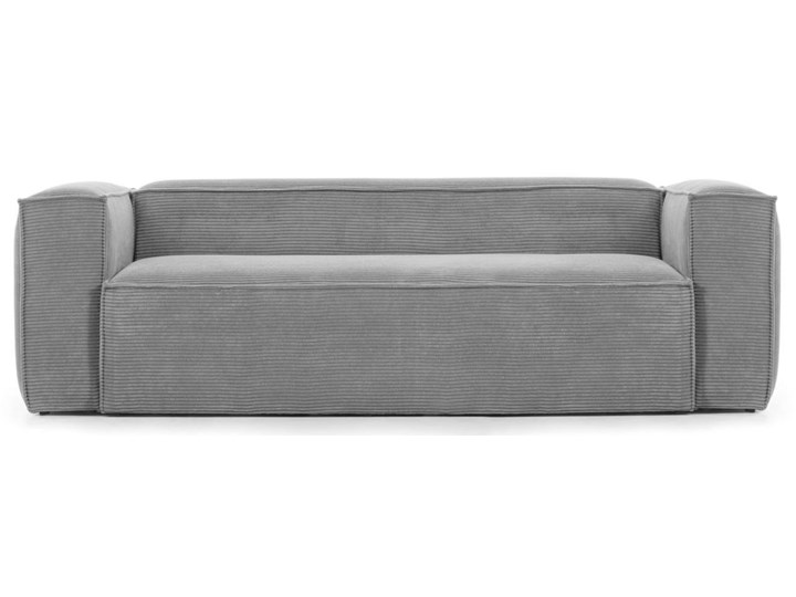 Sofa Blok 240x69 cm szara Typ Gładkie
