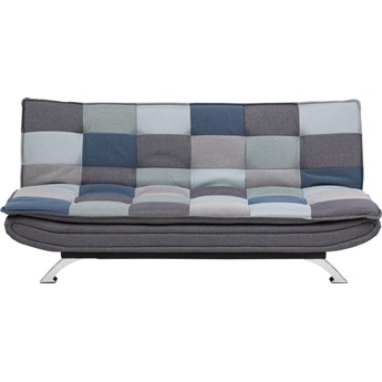 Sofa rozkładana kolorowa nogi srebrne 196x98 cm