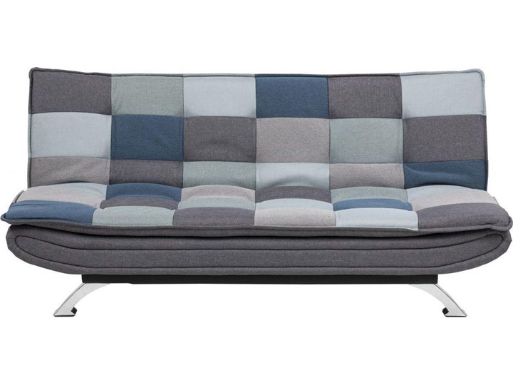 Sofa rozkładana kolorowa nogi srebrne 196x98 cm