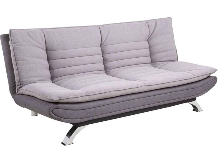Sofa rozkładana Eveline 196x98-123 cm szara / ciemnoszara Głębokość 98 cm Stała konstrukcja Boki Bez boków