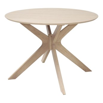Stół bielony fornirowany dąb Ø105x75 cm