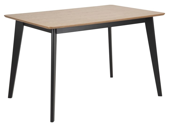 Stół Hanover 120x80 cm naturalny - nogi czarne Drewno Liczba miejsc Do 4 osób