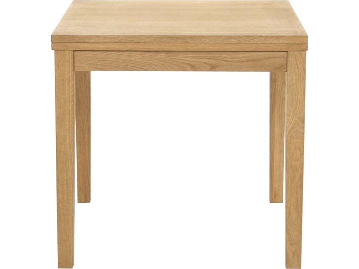 Stół rozkładany Dulaney 80-160x80 cm naturalny Drewno Rozkładanie Rozkładane Kształt blatu Kwadratowy