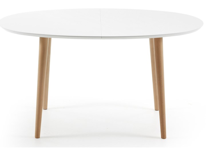 Stół rozkładany Oqui biały 140 (220) x 90 cm Drewno Rozkładanie Rozkładane Płyta MDF Długość(n) 140 cm