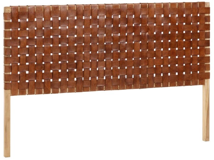 Zagłówek Calixta brązowy 153 x 110 cm Kolor Biały Kategoria Zagłówki do łóżek