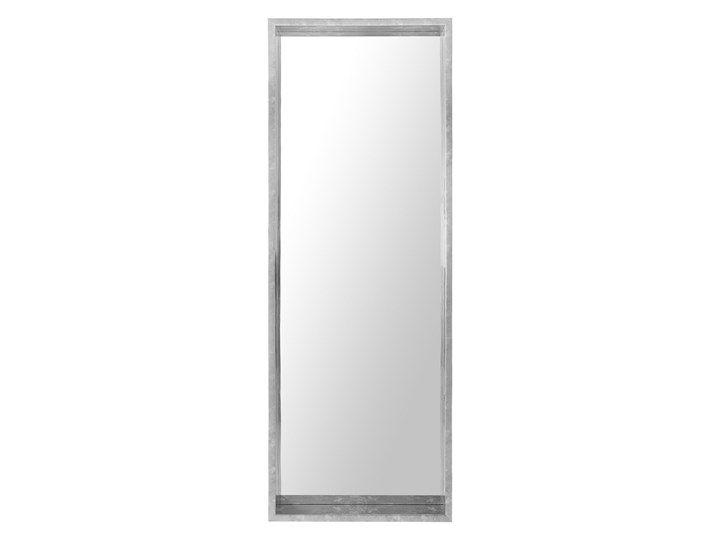 Lustro ścienne wiszące srebrne 50 x 140 cm Kolor Srebrny Lustro z ramą Prostokątne Kategoria Lustra