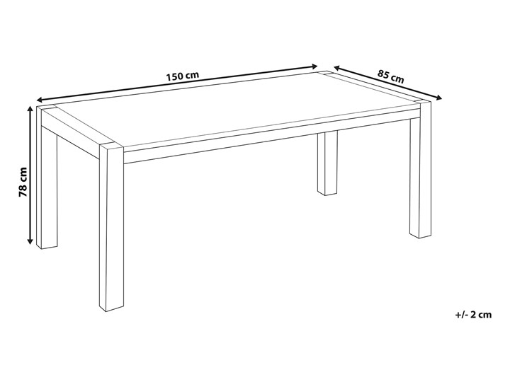 Stół do jadalni jasnobrązowy drewniany dębowy prostokątny 150 x 85 cm minimalistyczny Rozkładanie Drewno Długość 150 cm Pomieszczenie Stoły do jadalni
