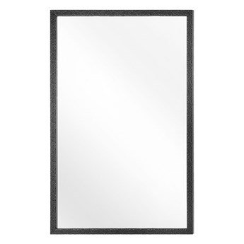 Lustro ścienne wiszące czarne 60 x 90 cm dekoracyjne