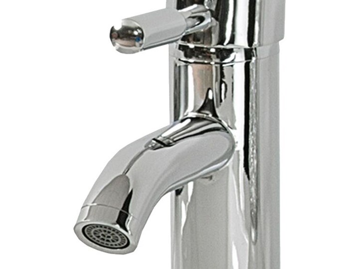 Bateria łazienkowa srebrna metal chromowany do umywalki nowoczesna Wykończenie Mosiądz Bateria umywalkowa Kolor Srebrny