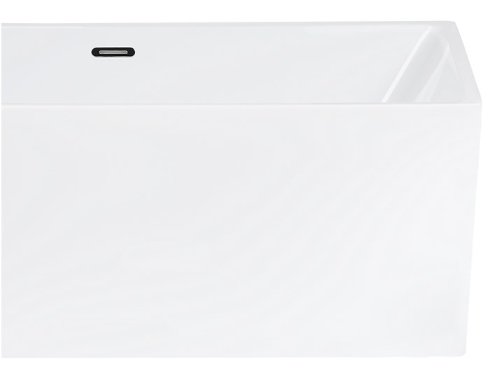 Wanna wolnostojąca biała akrylowa 170 x 81 cm system przelewowy prostokątna współczesna Wolnostojące Długość 170 cm Symetryczne Kolor Biały