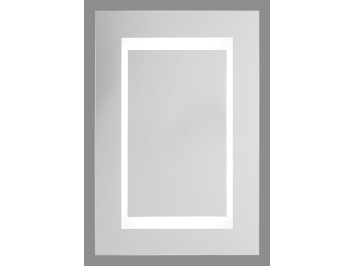 Szafka wisząca z lustrem i oświetleniem LED biała 40 x 60 cm nowoczesna Szkło Płyta MDF Wiszące Szerokość 40 cm Szafki Głębokość 12 cm Kolor Biały