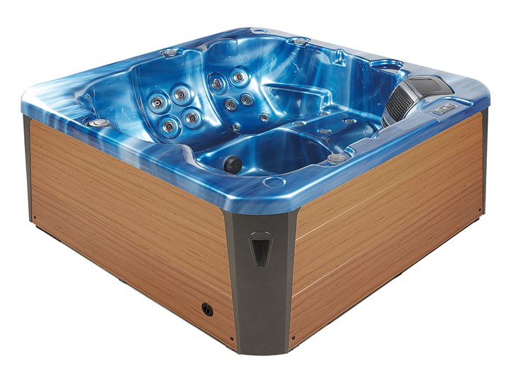 Wanna ogrodowa niebieska akrylowa zewnętrzne spa z LED i hydromasażem Kategoria Jacuzzi