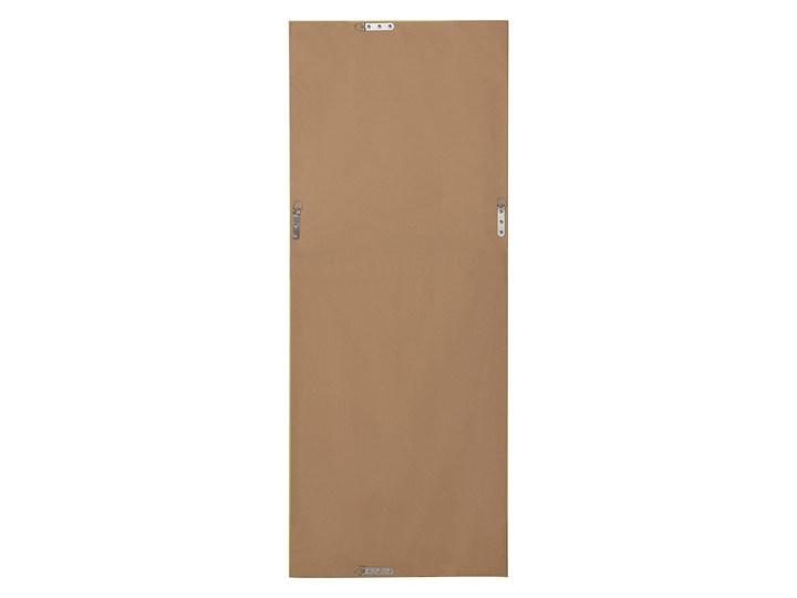 Lustro ścienne wiszące biało-srebrne 50 x 130 cm łazienka przedpokój Prostokątne Lustro z ramą Kolor Srebrny