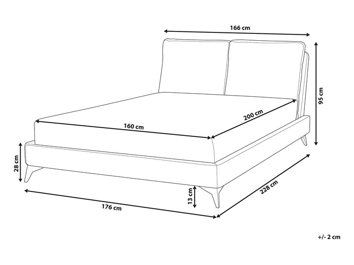 Łóżko ze stelażem ciemnoszare tapicerowane welurem 160 x 200 cm z grubym wezgłowiem nowoczesny design Łóżko tapicerowane Kategoria Łóżka do sypialni