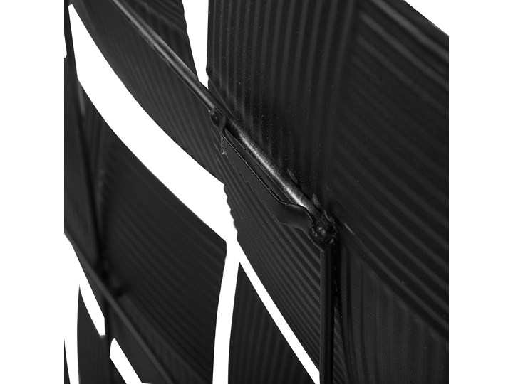 Dekoracja ścienna wisząca biało-czarna metalowa 50 x 50 cm geometryczna ozdoba w kwadraty Kategoria Dekor ścienny Kolor Biały