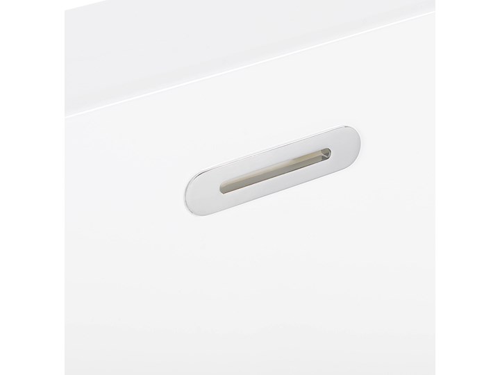 Wanna czarna akrylowa 170 x 80 cm system przelewowy prostokątna minimalistyczny design Kolor Czarny Symetryczne Kategoria Wanny