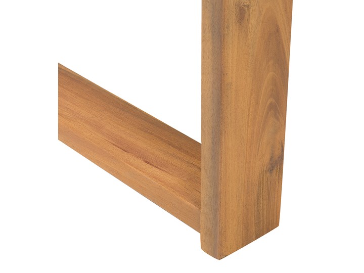 Zestaw mebli ogrodowych jasne drewno akacjowe narożnik szare poduszki stolik kawowy Zestawy wypoczynkowe Zestawy kawowe Zestawy modułowe Styl Nowoczesny Kategoria Zestawy mebli ogrodowych