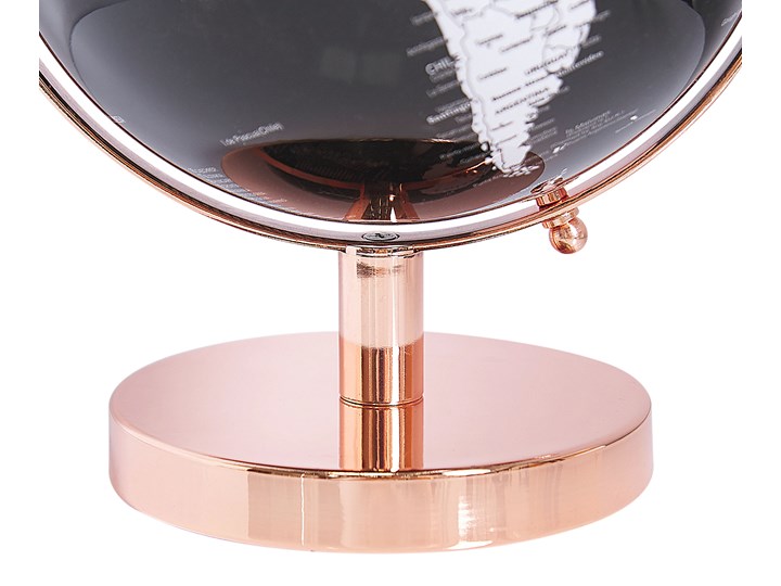 Figurka dekoracyjna globus biały i czarny 20 cm Metal Globusy Kategoria Figury i rzeźby
