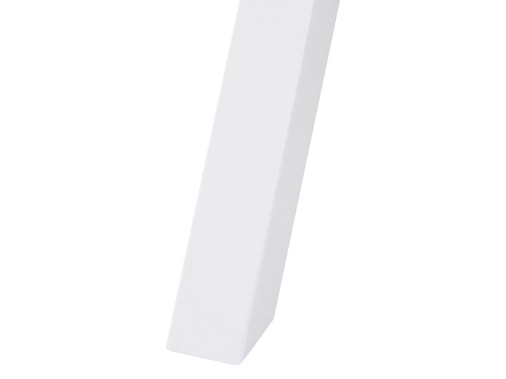 Biurko białe z jasnym blatem MDF 103 x 50 cm z szufladami małe skandynawski Sosna Drewno Płyta MDF Pomieszczenie Biuro