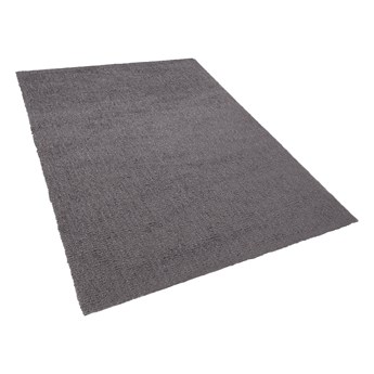 Dywan ciemnoszary 160 x 230 cm gładki jednolity do salonu sypialni styl nowoczesny minimalistyczny