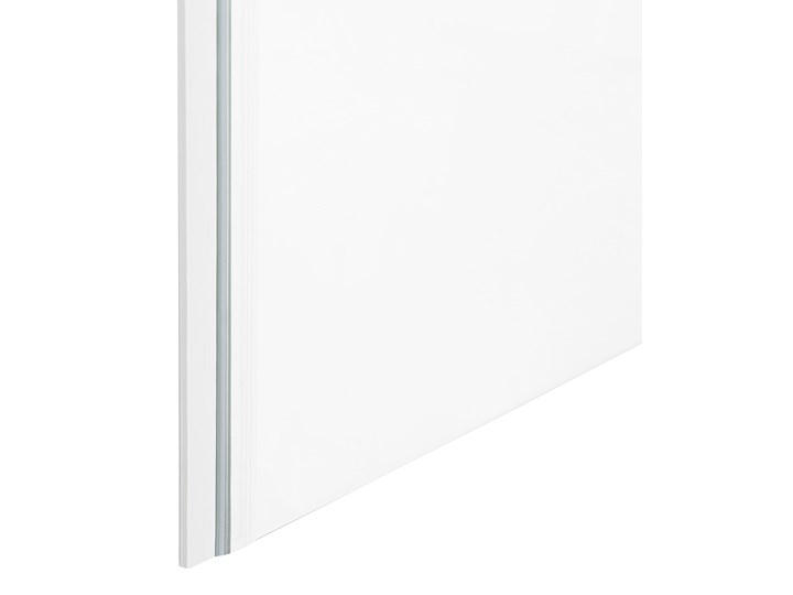Kabina prysznicowa srebrna szkło hartowane aluminum pojedyncze drzwi 80 x 80 x 185 cm nowoczesny design Kwadratowa Kategoria Kabiny prysznicowe Kolor Przezroczysty