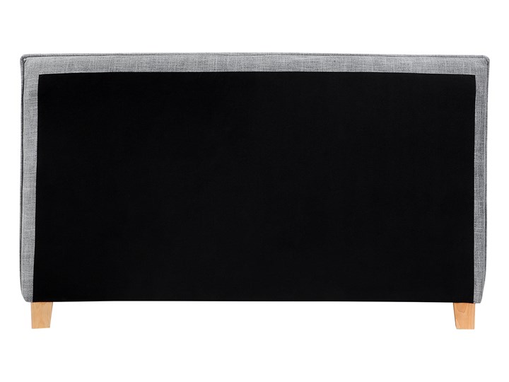 Łóżko szare tapicerowane 160 x 200 cm dwuosobowe ze stelażem i zagłówkiem styl skandynawski Łóżko tapicerowane Kategoria Łóżka do sypialni