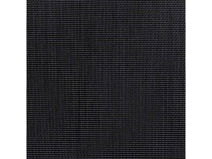 Zestaw mebli ogrodowych jadalniany czarny palony stół granit/bazalt 180 x 90 cm 6 krzeseł tekstylnych sztaplowanych Tworzywo sztuczne Stoły z krzesłami Stal Kategoria Zestawy mebli ogrodowych